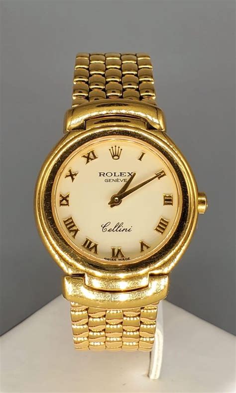 18 kt gold rolex cellini